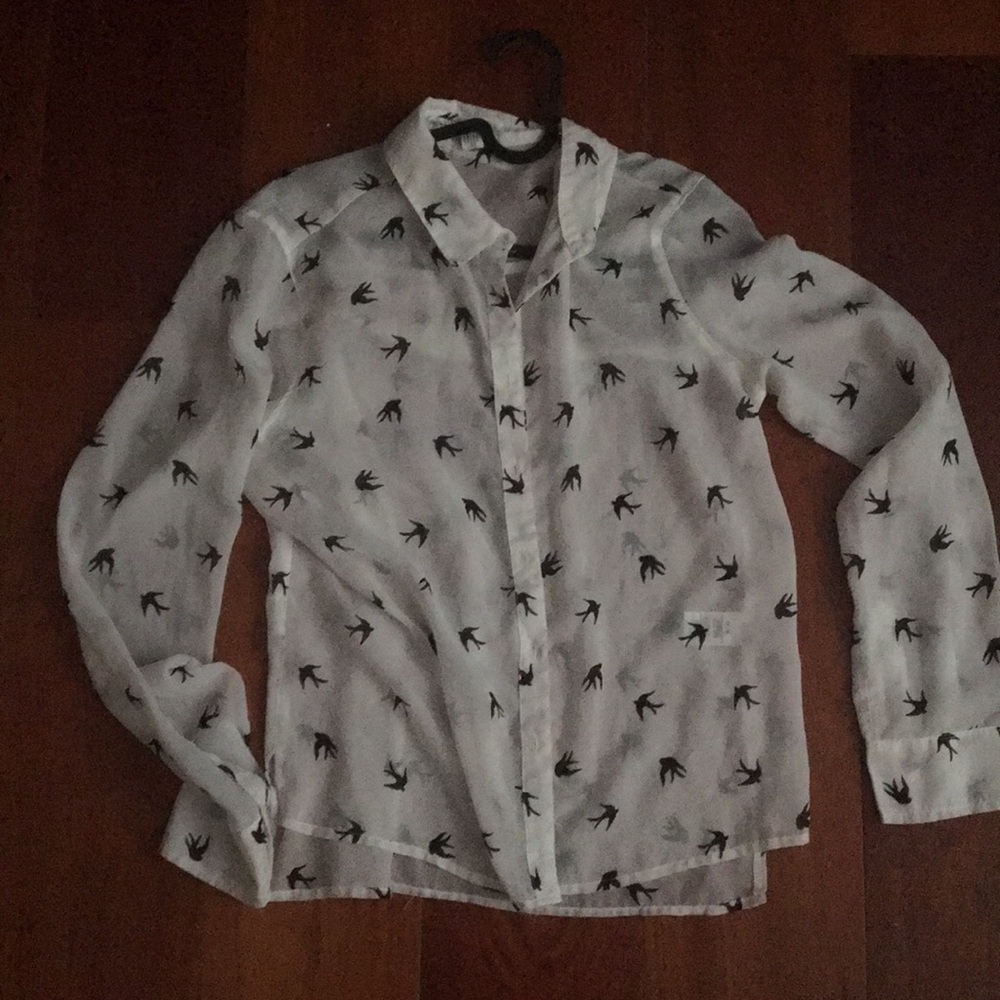 Sheer Swallowtail Bird Shirt